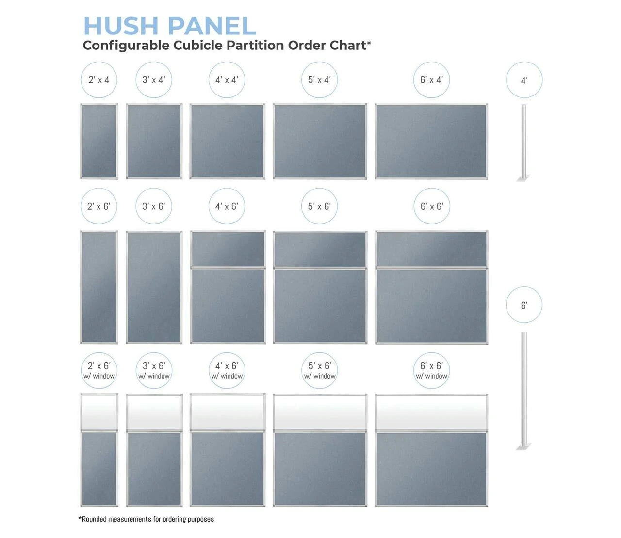 VERSARE - Hush Panels - 6ft (1.82m) High