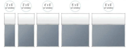 VERSARE - Hush Panels - 6ft w/window (1.82m) High